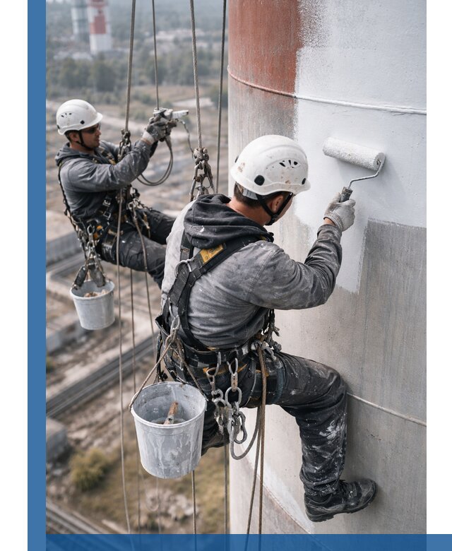Покраска дымовых труб в Барнауле: антикоррозийная защита и восстановление