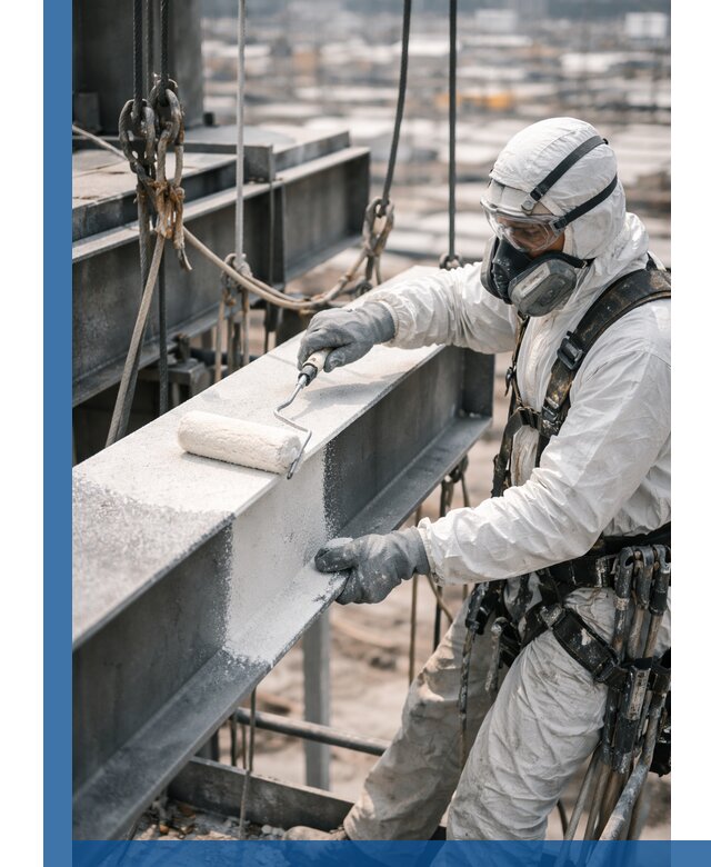 Профессиональная огнезащитная обработка металлоконструкций в Барнауле