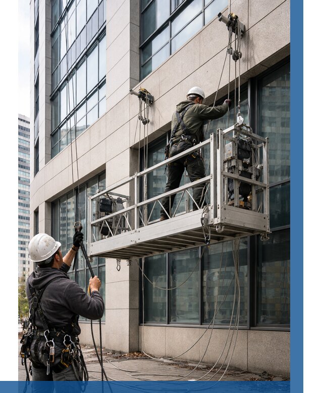 Монтаж и подъем фасадной люльки в Барнауле от 12139 р. | ВЫСОТНИК-Брн