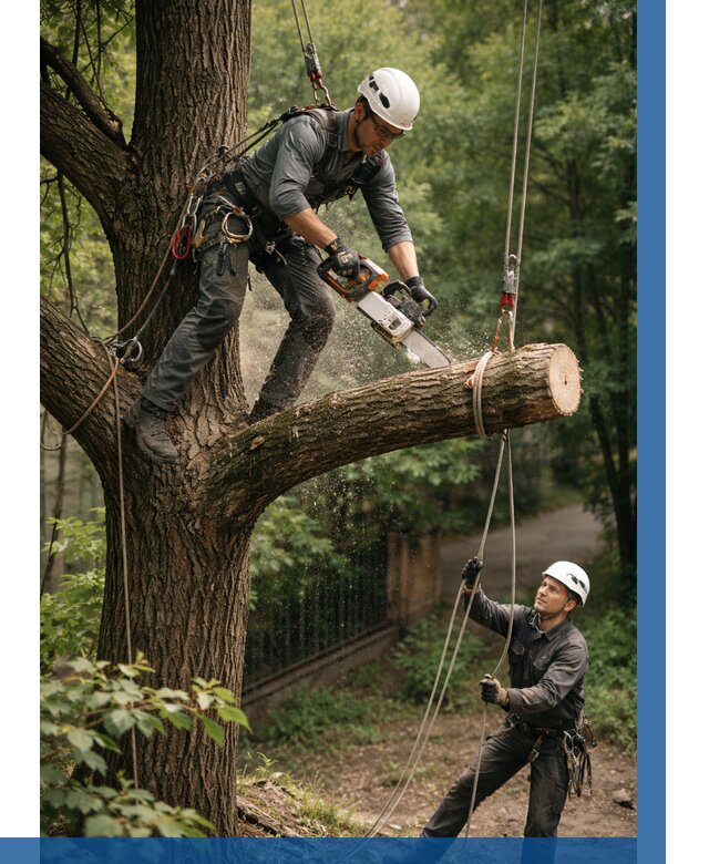 Спил деревьев альпинистами в Барнауле от 8093 р. | ВЫСОТНИК-Брн