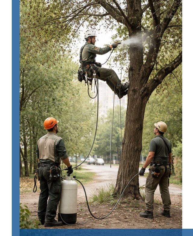 Обработка деревьев от вредителей в Барнауле профессиональная защита