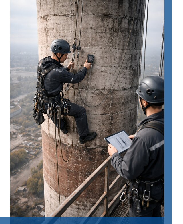 Обследование дымовой трубы в Барнауле от 8093 р. | ВЫСОТНИК-Брн