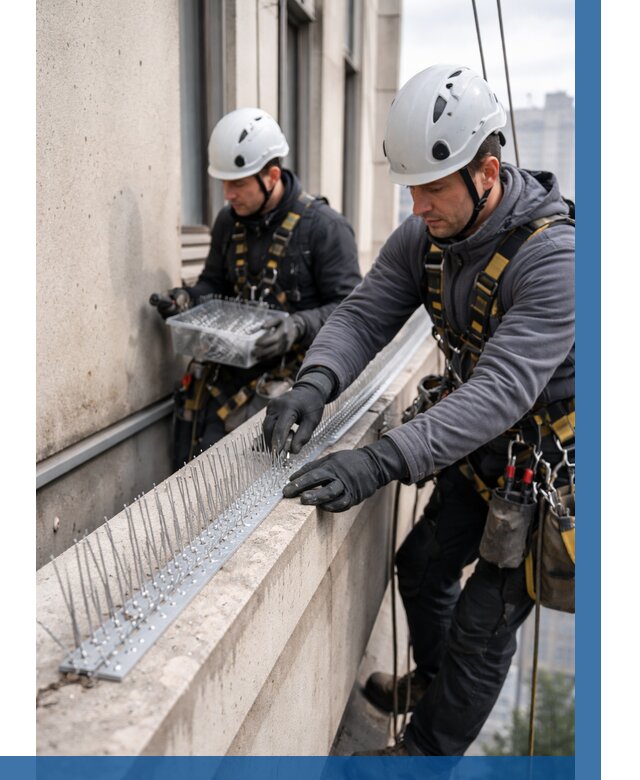 Установка шипов от птиц в Барнауле от 860 р. | ВЫСОТНИК-Брн